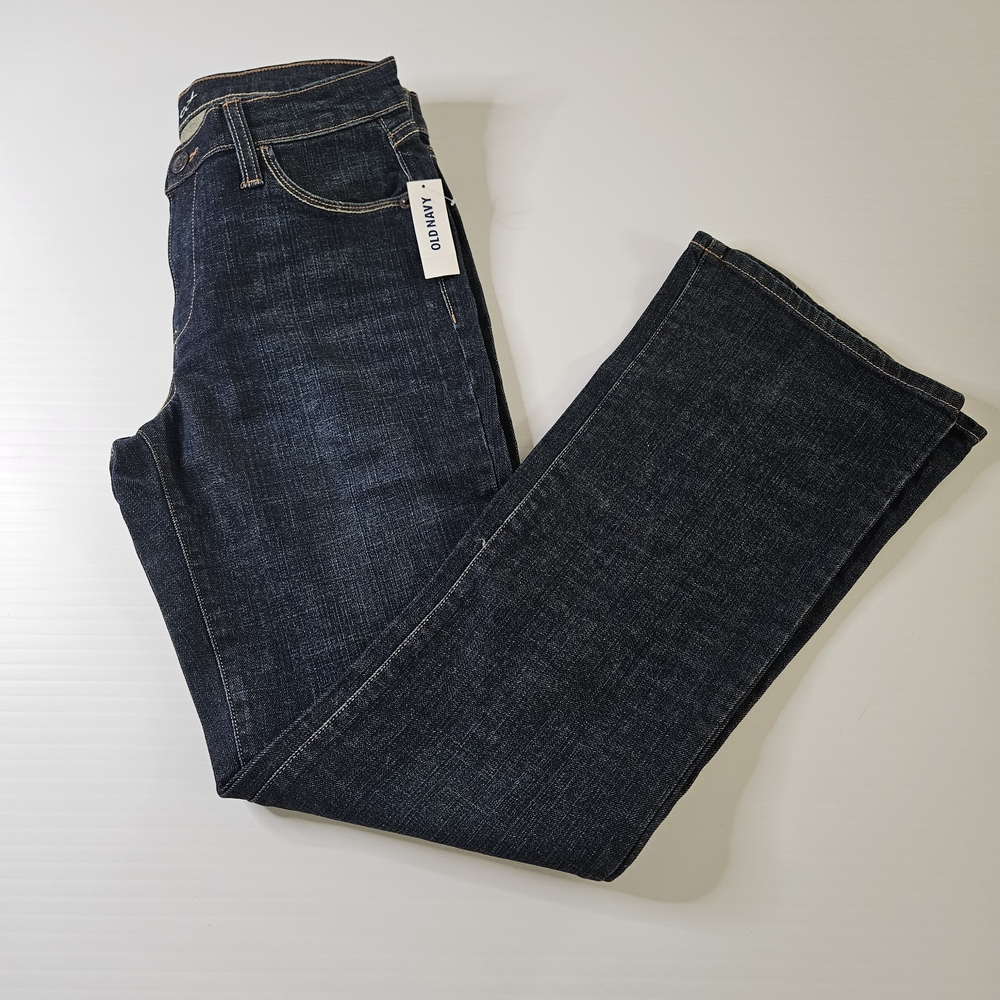 Old Navy Women's Dark Blue Boot Cut Jeans